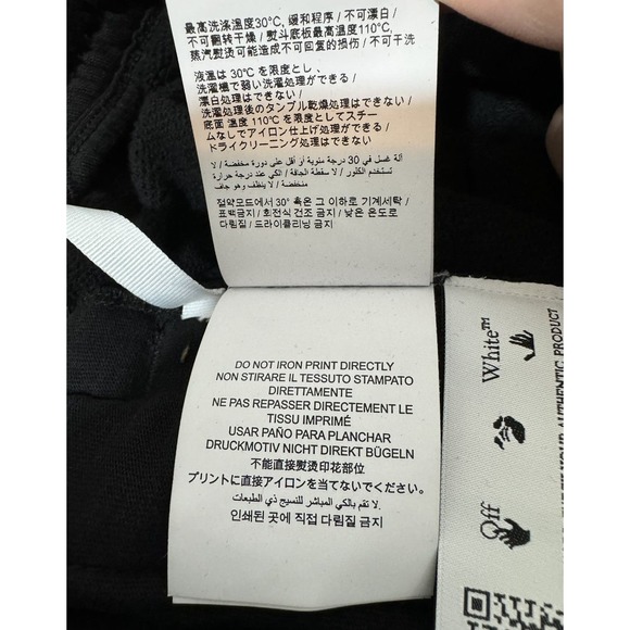 NWT Off-White Black Diagonal Stripe Joggers - Picture 14 of 16